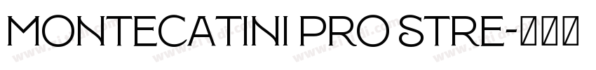 Montecatini Pro Stre字体转换